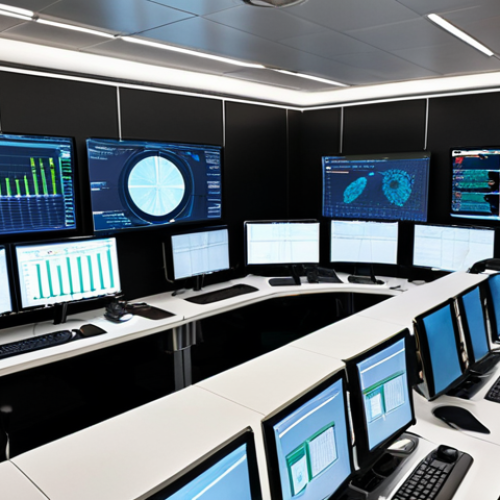 **Prompt:** A modern cybersecurity operations center (SOC) in Italy. Multiple screens display real-time security data, graphs, and alerts. Cybersecurity analysts are collaborating, using a SOAR platform to automate incident response. Focus on the integration and orchestration of different security tools. Include the Italian flag subtly in the background.